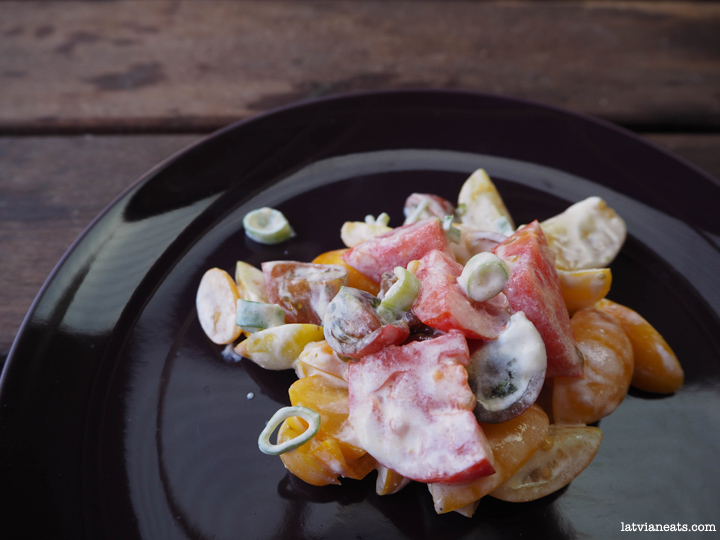 Heirloom tomato salad